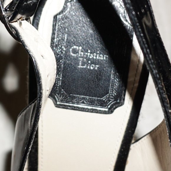 CHRISTIAN DIOR ESPADRILLE PLATFORM SANDALS - Picture 6 of 6